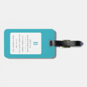 Havanese Dog Gepäckmarke Gepäckanhänger (Rückseite horizontal)