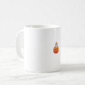 Havanese Dog Happy Halloween Pumpkin Kaffeetasse (Vorderseite Links)