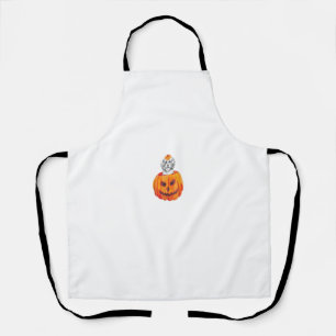Havanese Dog Happy Halloween Pumpkin Schürze