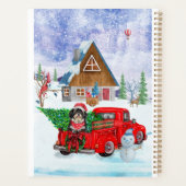 Havanese Dog in Christmas Delivery LKW Schnee Planer (Rückseite)