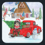 Havanese Dog in Christmas Delivery LKW Schnee Quadratischer Aufkleber<br><div class="desc">Weihnachtsbaum,  der durch den Schnee geht,  ist eine Geschenkidee,  die jeder Hundefreund Liebe bekommt. Wenn Sie Liebe oder besitzen diese Hunderasse,  dann ist es ein großes Geschenk für Ihr Selbst,  Ihre Liebe für Ihr Haustier zu zeigen.</div>