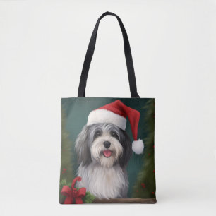 Havanese Dog in Schneeschweihnacht Tasche
