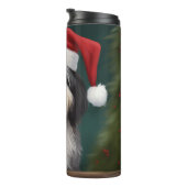 Havanese Dog in Schneeschweihnacht Thermosbecher (Nach rechts gedreht)