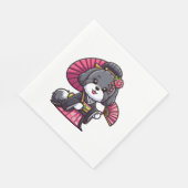 Havanese Dog Kimono Serviette (Ecke)