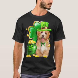 Havanese Dog Kleeblatt St Patricks Day Dog irisch T-Shirt