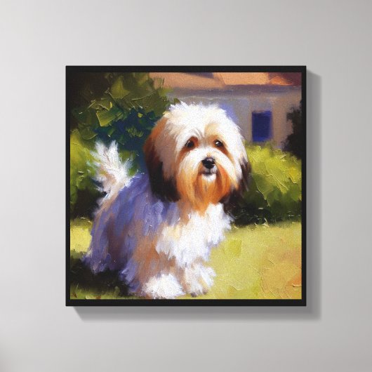 Havanese Dog Leinwanddruck (Vorderseite)