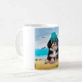 Havanese Dog on Beach Kaffeetasse (Vorderseite Links)