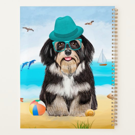 Havanese Dog on Beach Planer (Rückseite)