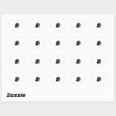 Havanese Dog Pop Art Design Havanese Herz-Aufkleber (Blatt)