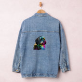 Havanese Dog Pop Art Design Havanese Jeansjacke (Hangar)