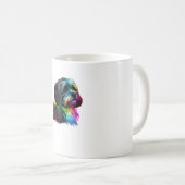 Havanese Dog Pop Art Design Havanese Kaffeetasse (VorderseiteRechts)