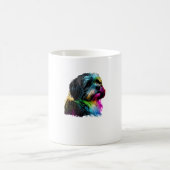 Havanese Dog Pop Art Design Havanese Kaffeetasse (Mittel)