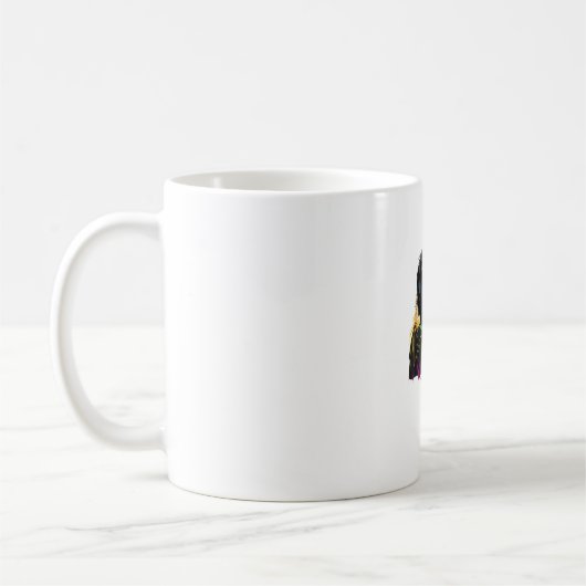 Havanese Dog Pop Art Design Havanese Kaffeetasse (Links)