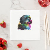 Havanese Dog Pop Art Design Havanese Serviette (Beispiel)