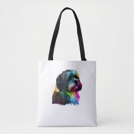 Havanese Dog Pop Art Design Havanese Tasche (Vorderseite)