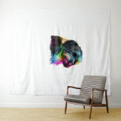 Havanese Dog Pop Art Design Havanese Wandteppich (Beispiel (Horizontal))