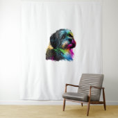 Havanese Dog Pop Art Design Havanese Wandteppich (Beispiel)