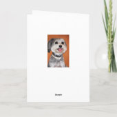 Havanese Dog Portrait Karte (Rückseite)