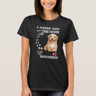 Havanese Dog Quote Mama Vater Print, Niedlich Bich T-Shirt