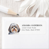 Havanese Dog Rücksendeadressen-Aufkleber (Insitu)