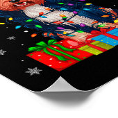 Havanese Dog Ugly Xmas Lights Santa Havanese Dog C Poster (Ecke)