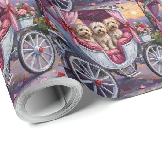 Havanese Dog Valentine's Day  Geschenkpapier (Rolleneckpunkt)