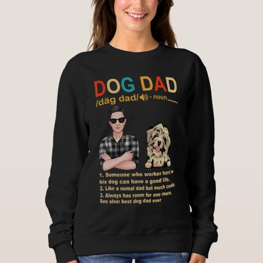 Havanese Dog Vater Definition für Daddy Vathers Da Sweatshirt (Vorderseite)