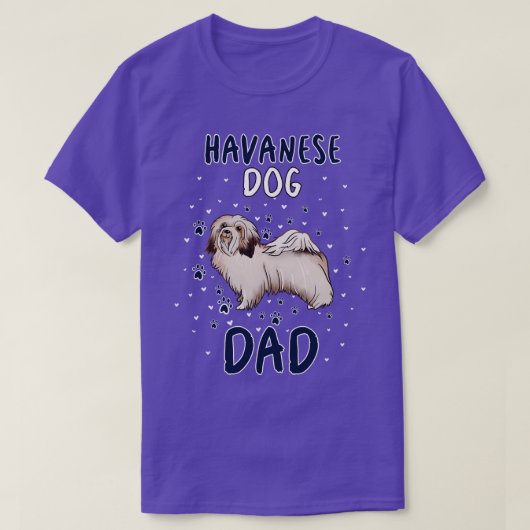 Havanese Dog Vater T-Shirt (Design vorne)
