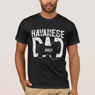 Havanese Dog Vater Welpe Vater T-Shirt