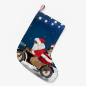 Havanese Dog Weihnachtsmann Kleiner Weihnachtsstrumpf (Vorderansicht (hängend))