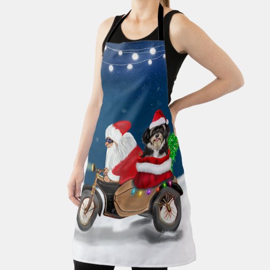 Havanese Dog Weihnachtsmann Schürze (InSitu)