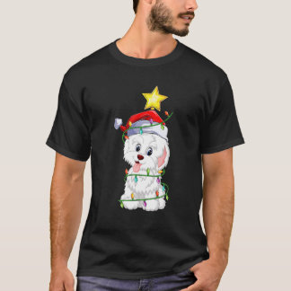 Havanese Dog Xmas Leuchtbaum Matching Havanese T-Shirt