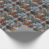 Havanese Dogs Christmas Snow Holiday  Geschenkpapier (Ecke)