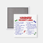 HAVANESE-Eigentumsrecht 2 Magnet (Vorderseite/Rückseite)