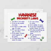 HAVANESE-Eigentumsrecht 2 Postkarte (Vorne/Hinten)