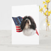 Havanese Flag Karte (Gelbe Blume)