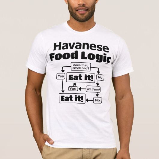 Havanese Food Logic T-Shirt (Vorderseite)