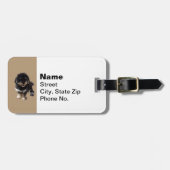 Havanese Gepäckanhänger (Vorderseite horizontal)