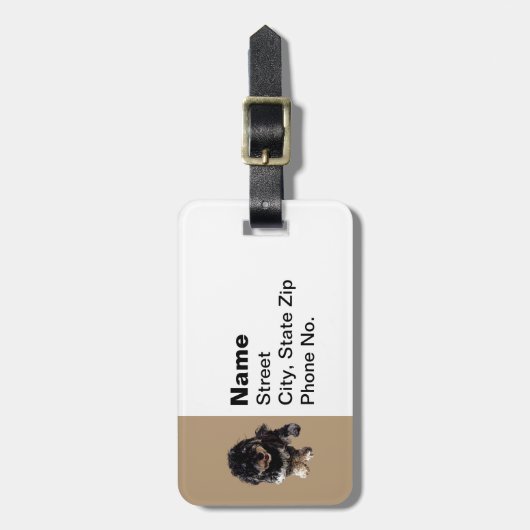 Havanese Gepäckanhänger (Vorderseite vertikal)