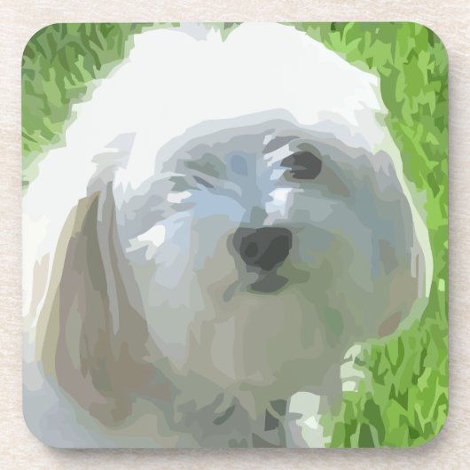 Havanese Getränkeuntersetzer (Vorderseite)
