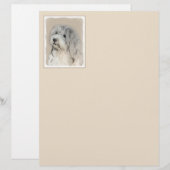 Havanese (Gold Sable) Malerei - Original Hunde Kun (Vorne/Hinten)