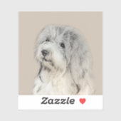 Havanese (Gold Sable) Malerei - Original Hunde Kun Aufkleber (Blatt)