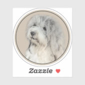 Havanese (Gold Sable) Malerei - Original Hunde Kun Aufkleber (Blatt)