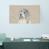 Havanese (Gold Sable) Malerei - Original Hunde Kun Banner (Messeveranstaltung)