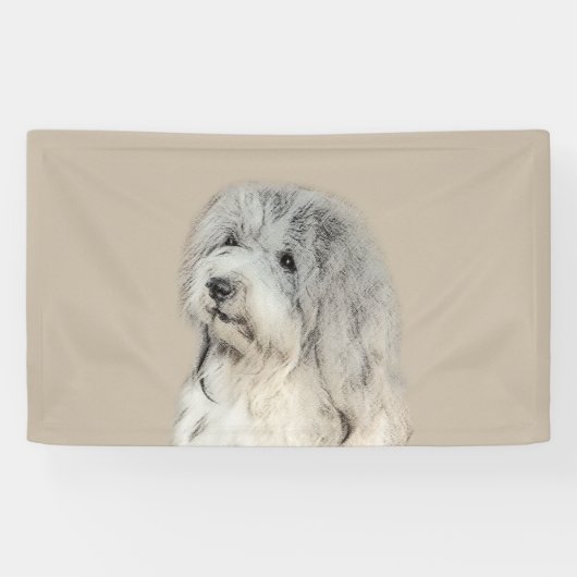 Havanese (Gold Sable) Malerei - Original Hunde Kun Banner (Horizontal)