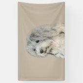 Havanese (Gold Sable) Malerei - Original Hunde Kun Banner (Vertikal)