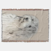 Havanese (Gold Sable) Malerei - Original Hunde Kun Decke (Vorderseite)