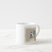 Havanese (Gold Sable) Malerei - Original Hunde Kun Espressotasse (Vorderseite Rechts)