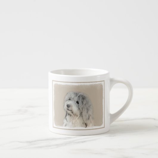 Havanese (Gold Sable) Malerei - Original Hunde Kun Espressotasse (Rechts)