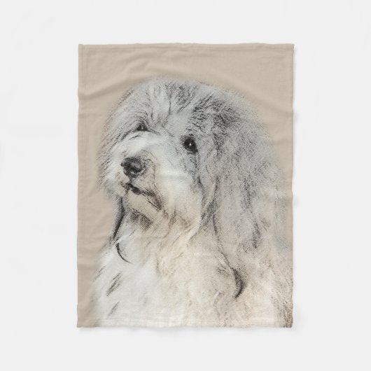 Havanese (Gold Sable) Malerei - Original Hunde Kun Fleecedecke (Vorderseite)